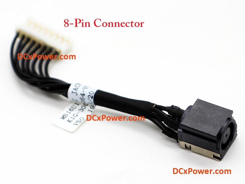 (image for) MSI MS-16U7 MS-16U8 MS-16UK Series Laptop Power Jack DC IN Cable Charging Port Socket Connector DC-IN Wire Harness